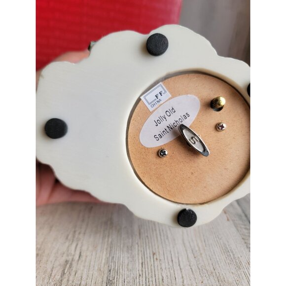 Fitz Floyd Jolly Old Saint Nicholas wind-up music Xmas figure - Picture 9 of 9